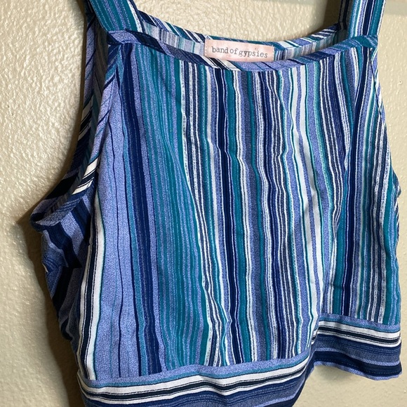 Band of Gypsies Cropped Stripe Tank - Picture 2 of 6